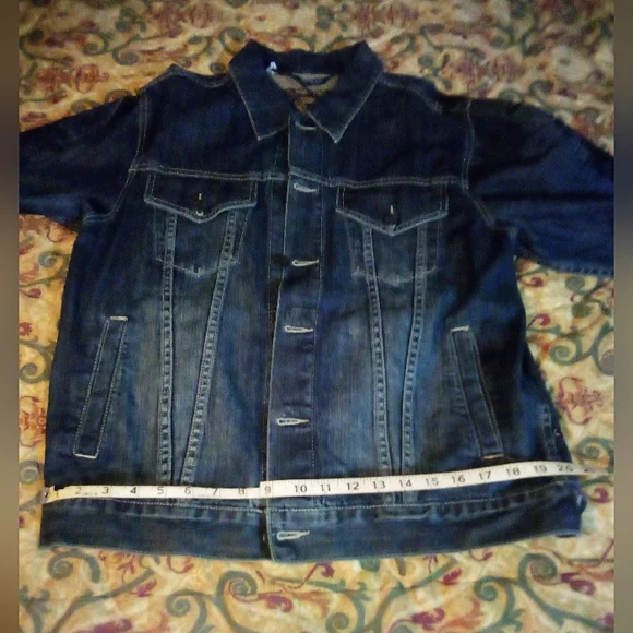 Artful Dodger (DEATH OF A CRAFTSMAN) Raw Blue Embroidered Denim Jacket Men's 2XL - Picture 14 of 16